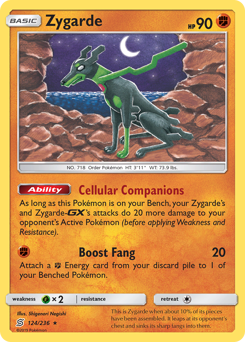 Zygarde #124 Zygarde - Unified Minds - #124 - Pokemon TCG card