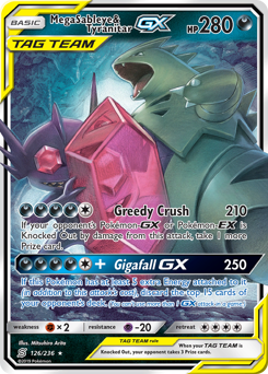Mega Sableye & Tyranitar-GX #126 Mega Sableye & Tyranitar-GX - Unified Minds - #126 - Pokemon TCG card