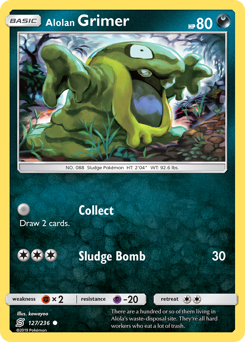 Alolan Grimer #127 Alolan Grimer - Unified Minds - #127 - Pokemon TCG card