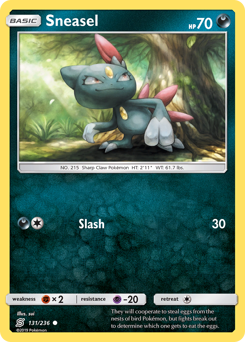 Sneasel #131 Sneasel - Unified Minds - #131 - Pokemon TCG card