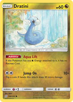 Dratini #148 Dratini - Unified Minds - #148 - Pokemon TCG card