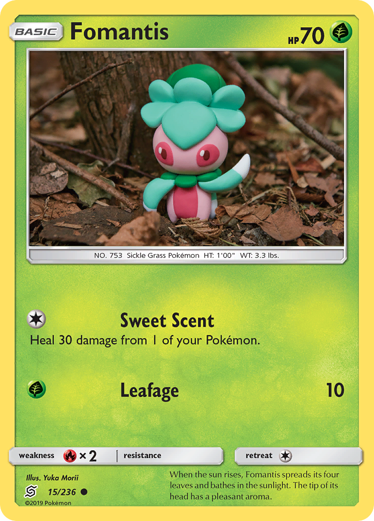Fomantis - Unified Minds - #15 - Pokemon TCG card