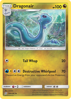 Dragonair #150 Dragonair - Unified Minds - #150 - Pokemon TCG card