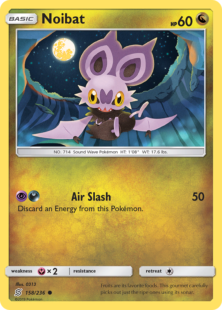 Noibat - Unified Minds - #158 - Pokemon TCG card