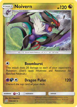 Noivern - Unified Minds - #159 - Pokemon TCG card