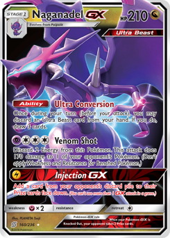 Naganadel-GX #160 Naganadel-GX - Unified Minds - #160 - Pokemon TCG card