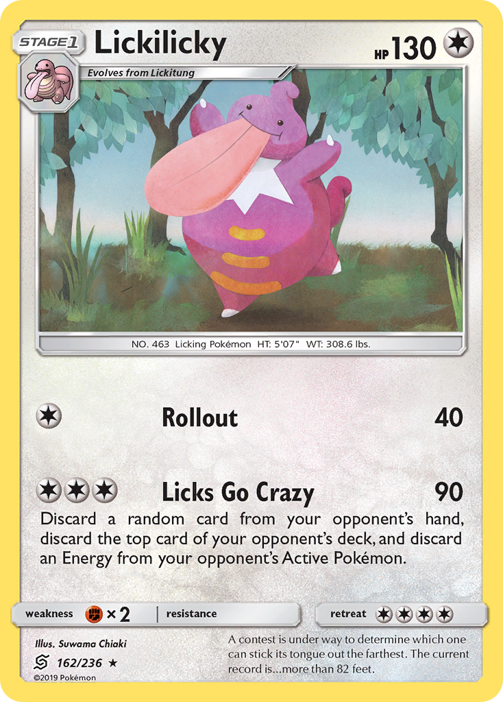 Lickilicky - Unified Minds - #162 - Pokemon TCG card