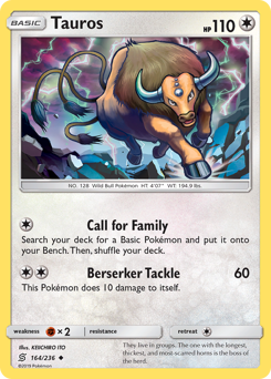 Tauros - Unified Minds - #164 - Pokemon TCG card