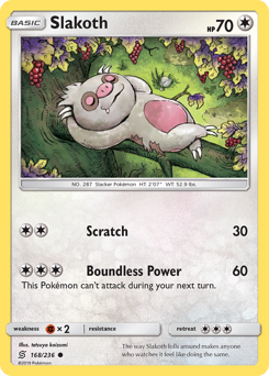 Slakoth #168 Slakoth - Unified Minds - #168 - Pokemon TCG card