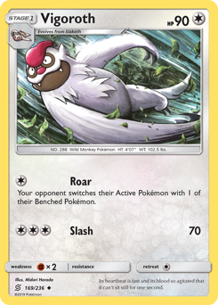 Vigoroth - Unified Minds - #169 - Pokemon TCG card