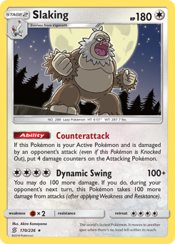 Slaking #170 Slaking - Unified Minds - #170 - Pokemon TCG card