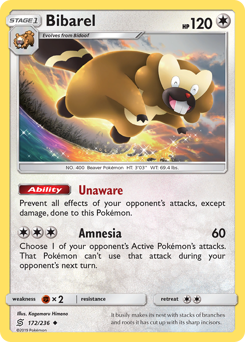 Bibarel #172 Bibarel - Unified Minds - #172 - Pokemon TCG card