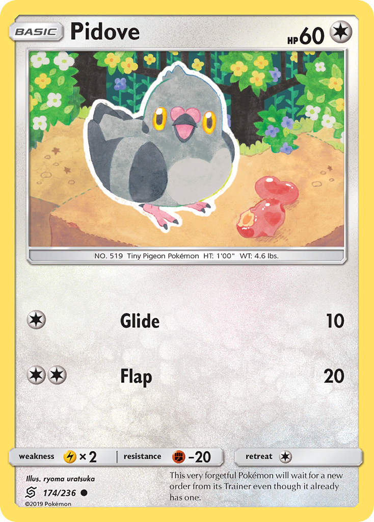 Pidove - Unified Minds - #174 - Pokemon TCG card
