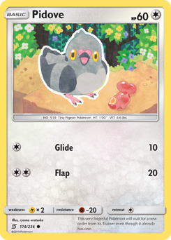 Pidove #174 Pidove - Unified Minds - #174 - Pokemon TCG card