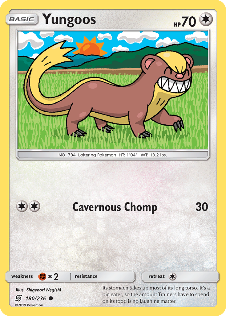 Yungoos - Unified Minds - #180 - Pokemon TCG card
