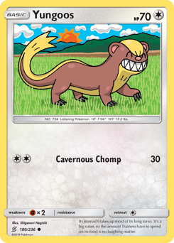 Yungoos #180 Yungoos - Unified Minds - #180 - Pokemon TCG card