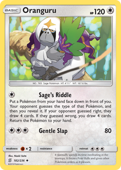 Oranguru #182 Oranguru - Unified Minds - #182 - Pokemon TCG card