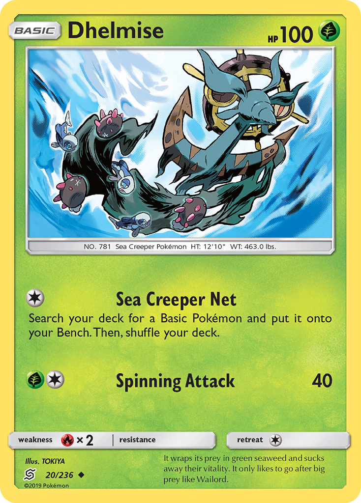 Dhelmise - Unified Minds - #20 - Pokemon TCG card