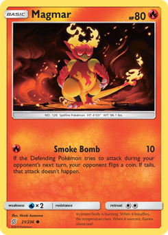 Magmar #21 Magmar - Unified Minds - #21 - Pokemon TCG card
