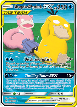 Slowpoke & Psyduck-GX #218 Slowpoke & Psyduck-GX - Unified Minds - #218 - Pokemon TCG card
