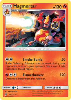 Magmortar - Unified Minds - #22 - Pokemon TCG card