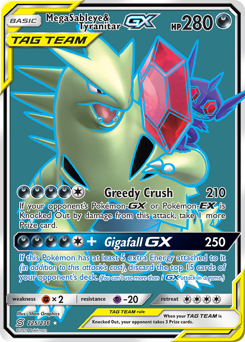Mega Sableye & Tyranitar-GX #225 Mega Sableye & Tyranitar-GX - Unified Minds - #225 - Pokemon TCG card