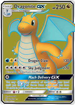 Dragonite-GX #229 Dragonite-GX - Unified Minds - #229 - Pokemon TCG card