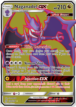 Naganadel-GX #230 Naganadel-GX - Unified Minds - #230 - Pokemon TCG card