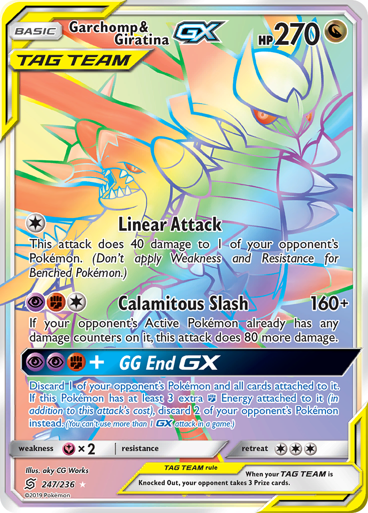 Garchomp & Giratina-GX - Unified Minds - #247 - Pokemon TCG card