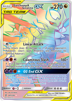 Garchomp & Giratina-GX - Unified Minds - #247 - Pokemon TCG card