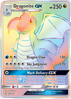 Dragonite-GX #248 Dragonite-GX - Unified Minds - #248 - Pokemon TCG card
