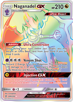 Naganadel-GX #249 Naganadel-GX - Unified Minds - #249 - Pokemon TCG card