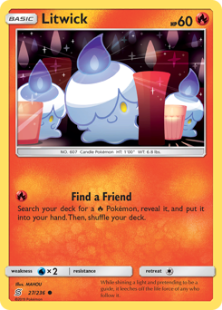 Litwick #27 Litwick - Unified Minds - #27 - Pokemon TCG card