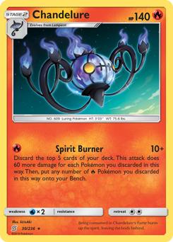 Chandelure - Unified Minds - #30 - Pokemon TCG card