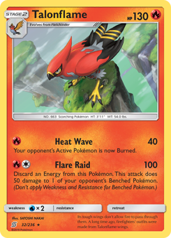 Talonflame #32 Talonflame - Unified Minds - #32 - Pokemon TCG card