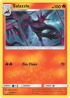 Salazzle #34 Salazzle - Unified Minds - #34 - Pokemon TCG card