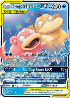 Slowpoke & Psyduck-GX #35 Slowpoke & Psyduck-GX - Unified Minds - #35 - Pokemon TCG card