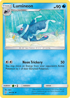 Lumineon #40 Lumineon - Unified Minds - #40 - Pokemon TCG card