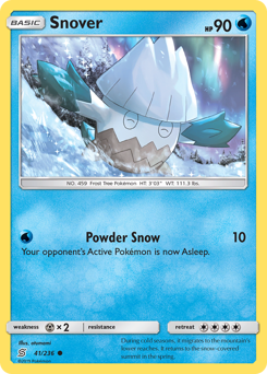 Snover - Unified Minds - #41 - Pokemon TCG card