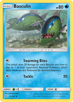 Basculin #43 Basculin - Unified Minds - #43 - Pokemon TCG card