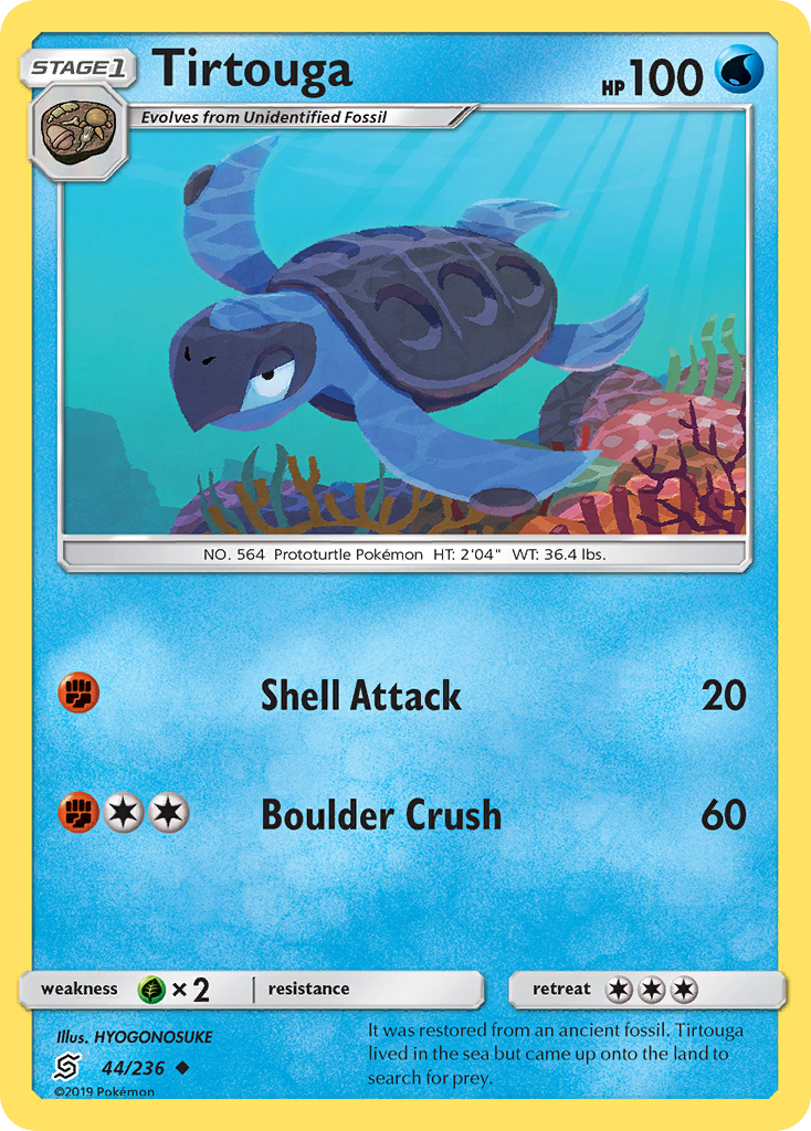 Tirtouga - Unified Minds - #44 - Pokemon TCG card