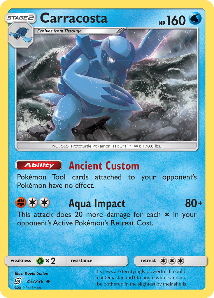 Carracosta - Unified Minds - #45 - Pokemon TCG card