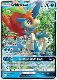 Keldeo-GX - Unified Minds - #47 - Pokemon TCG card