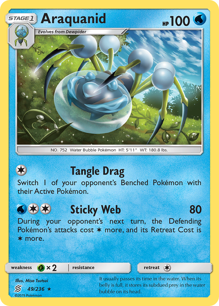 Araquanid - Unified Minds - #49 - Pokemon TCG card
