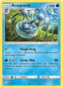 Araquanid - Unified Minds - #49 - Pokemon TCG card