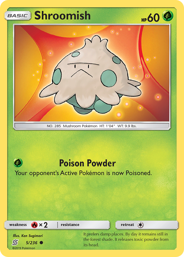 Shroomish - Unified Minds - #5 - Pokemon TCG card
