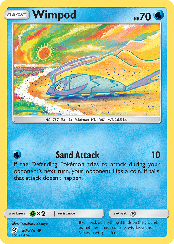Wimpod - Unified Minds - #50 - Pokemon TCG card