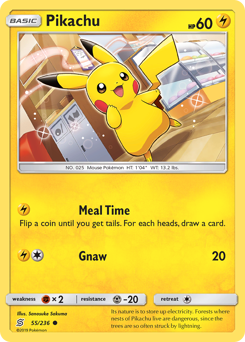 Pikachu #55 Pikachu - Unified Minds - #55 - Pokemon TCG card