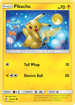 Pikachu #56 Pikachu - Unified Minds - #56 - Pokemon TCG card