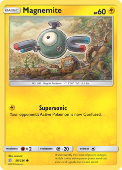 Magnemite - Unified Minds - #58 - Pokemon TCG card